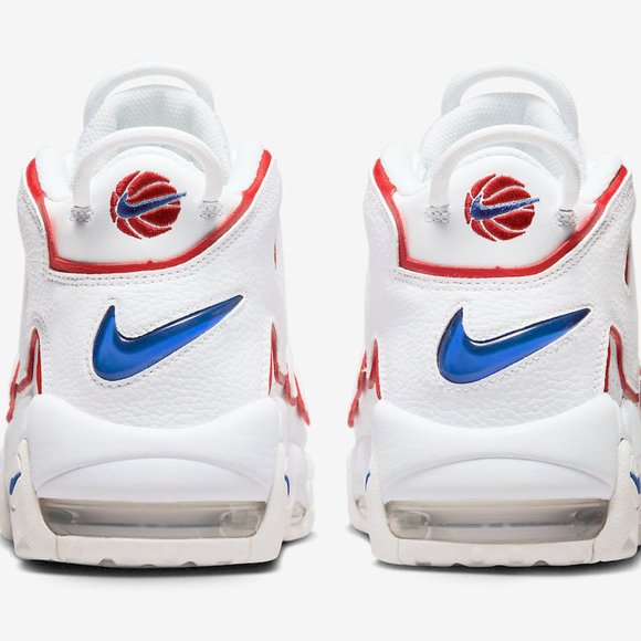 Nike Air More Uptempo '96 White/University Red/Sail DX2662-100 Men's Sizes - Picture 3 of 6